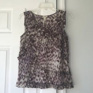 J. Crew Sleeveless Silk Blouse